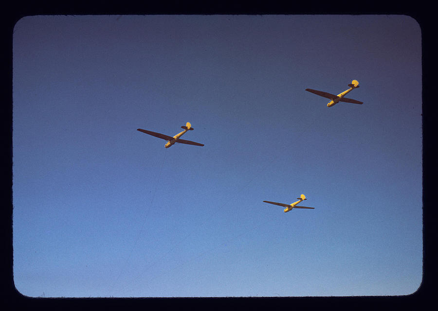Marine Corps gliders in Formation Painting by Palmer, Alfred T