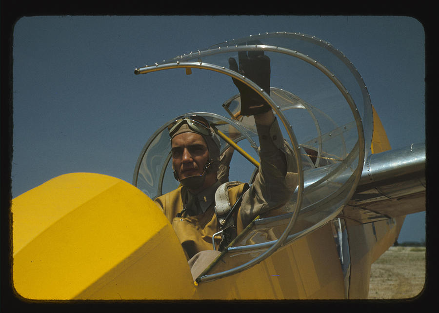 Marine glider pilot Openning Canopy Painting by Palmer, Alfred T | Fine ...