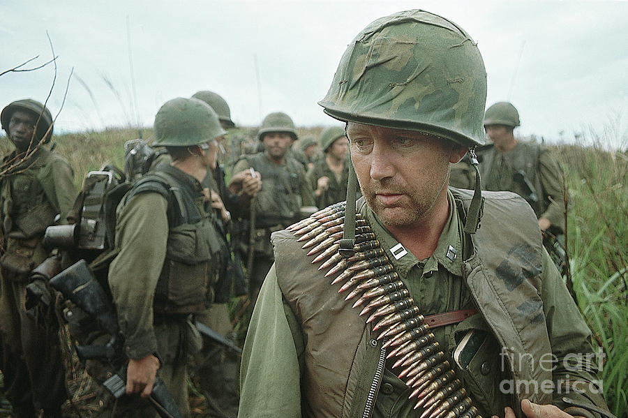 Marine With Unit After Three Day Battle Photograph by Bettmann