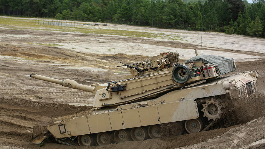 Marines Drive An M1 Abrams Tank Photograph by Stocktrek Images - Fine ...