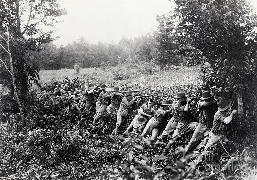 Marines On The Firing Line In Nicaraqua Photograph by Bettmann