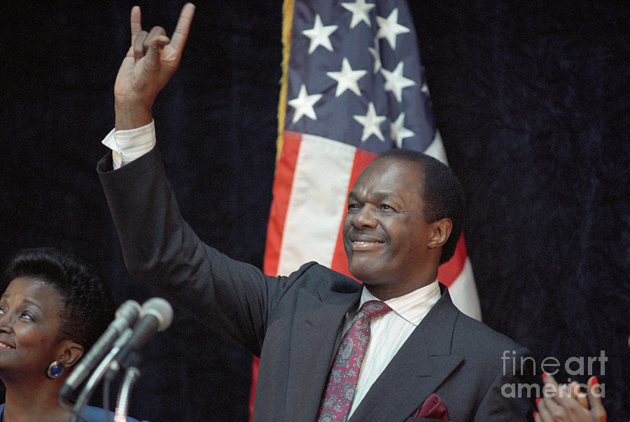 Marion Barry Waving To Crowd Photograph by Bettmann