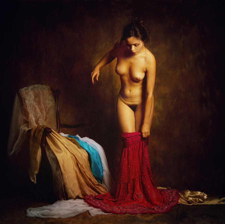Nude Photograph - Maris Undressing by Zachar Rise