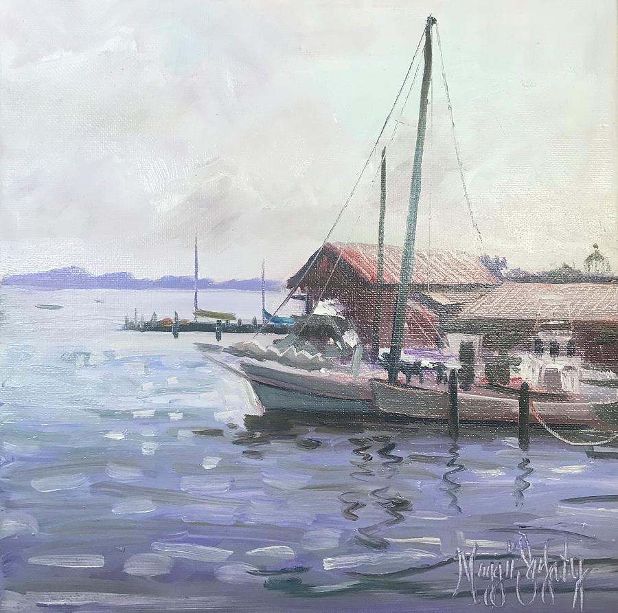 Maritime Morning  Painting by Maggii Sarfaty