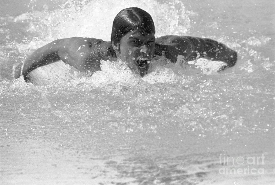 Mark Spits In Swimming Action Photograph by Bettmann
