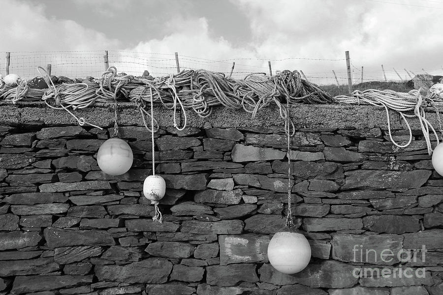 Marker Buoy Photograph - Marker Buoys Donegal Ireland bw by Eddie Barron Marker Buoy Photograph - Marker Buoys Donegal Ireland bw by Eddie Barron