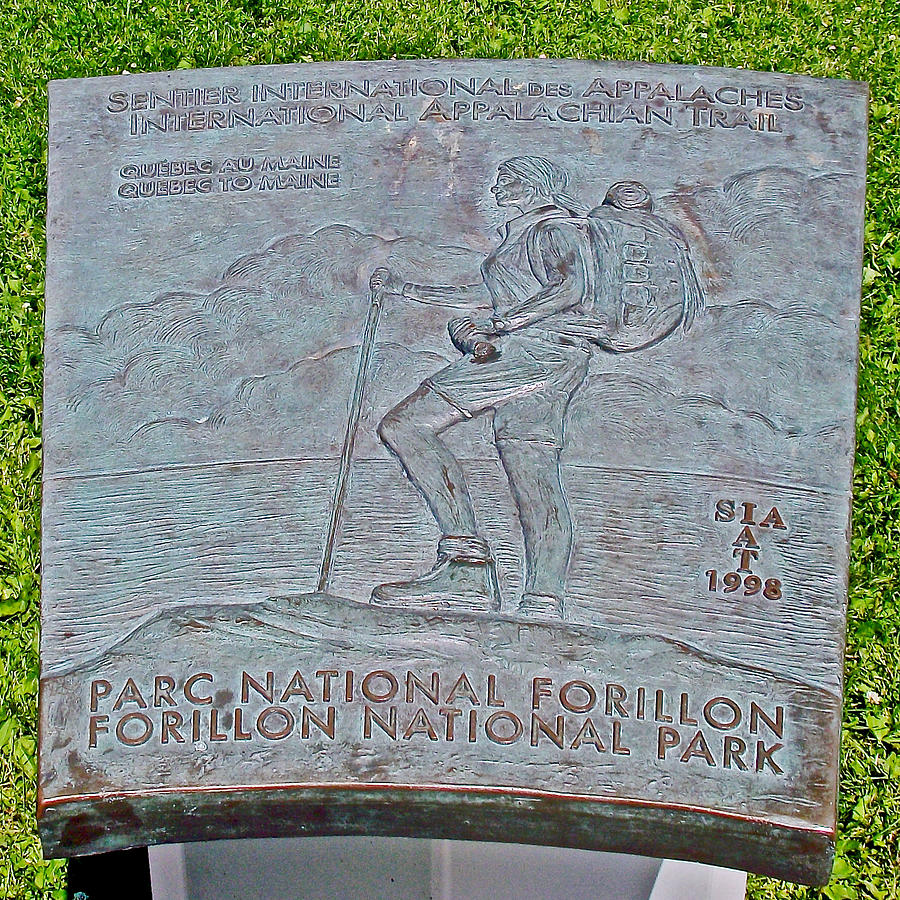 Marker for Trail to Cap Gaspe in Forillon National Park, Quebec, Canada   Photograph by Ruth Hager