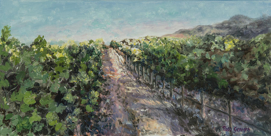 Landscape Painting - Markham Winery in Afternoon by Rose Gennaro