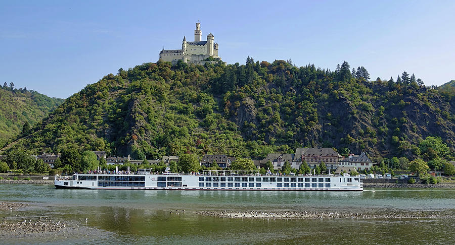 Marksburg Castle Overlooking The Rhine River Photograph by Rick Rosenshein