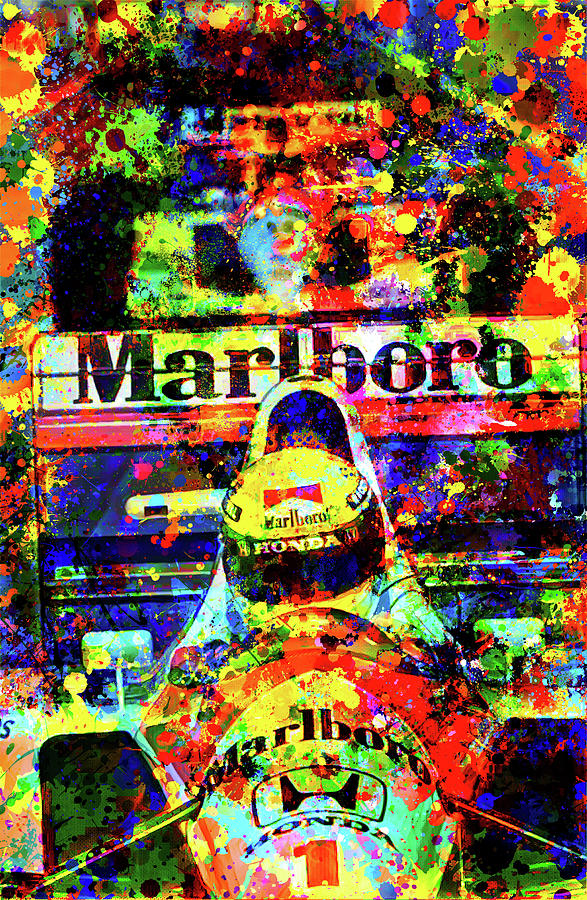 Marlboro Racing Line Digital Art by Gary Grayson