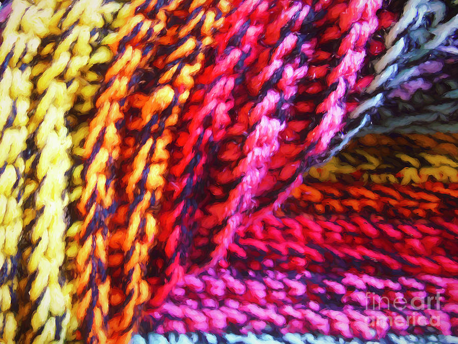 Marled Crochet Mixed Media by Susan Lafleur