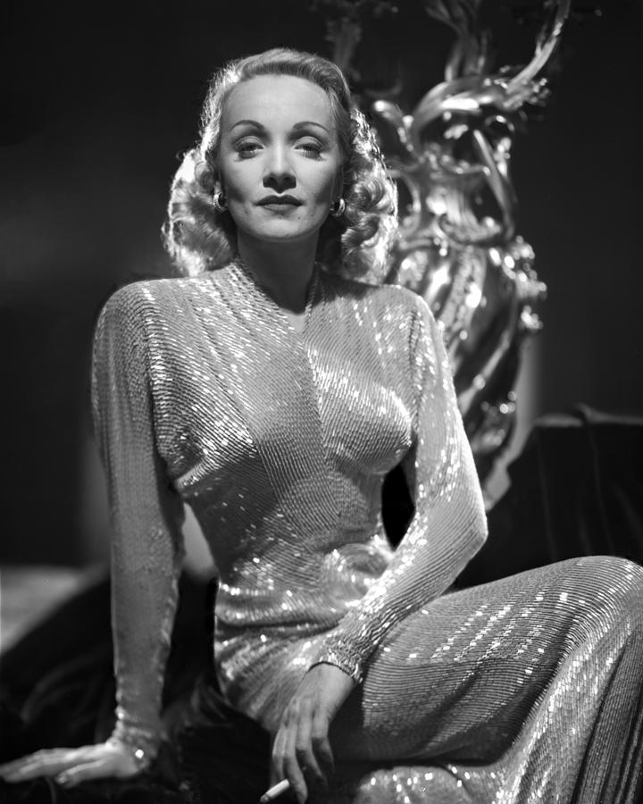 Marlene Dietrich Photograph - Marlene Dietrich Stunning Glamour by A.l. Schafer