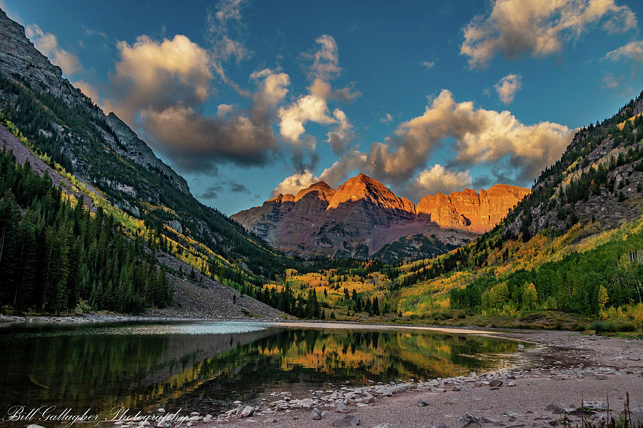 Mountain Photograph - Maroon Bells by Bill Gallagher