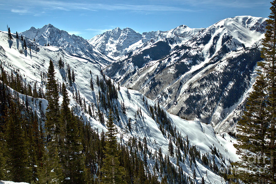 Maroon Bells Canyon Views Photograph by Adam Jewell