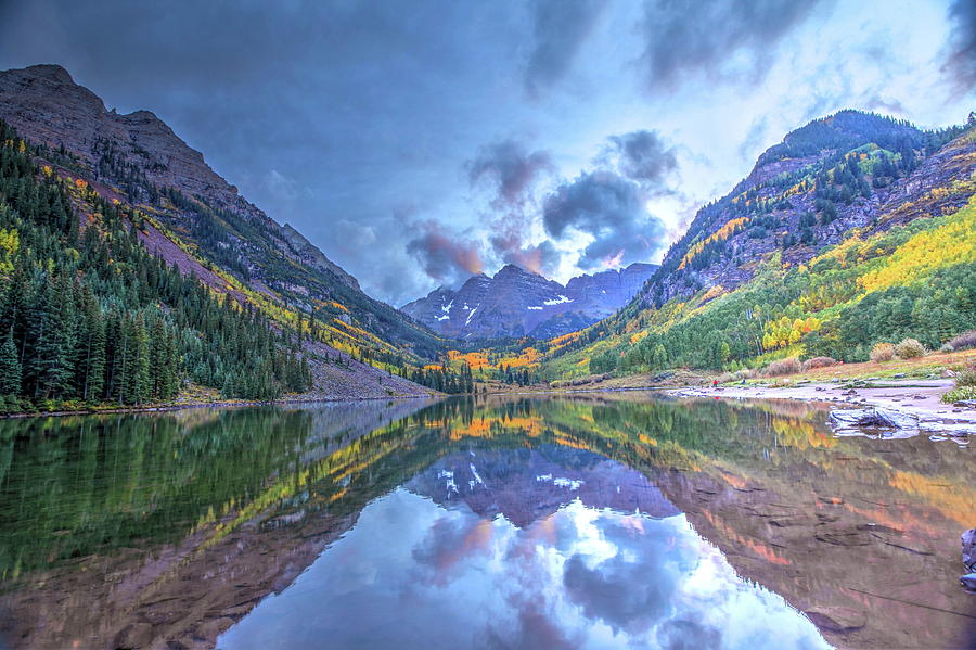 Maroon Bells, Colorado Photograph by Alex Nikitsin