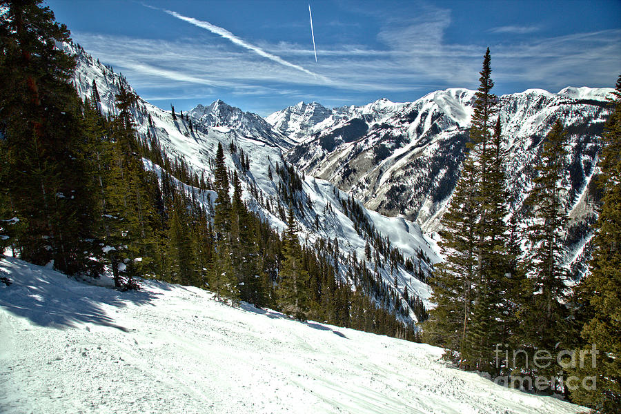 Maroon Bells View From The Slopes Photograph by Adam Jewell