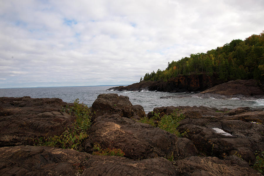 Marquette Black Rocks Photograph By Linda Kerkau - Fine Art America