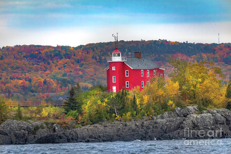 Marquette Harbor Lighthouse -7210 Photograph by Norris Seward