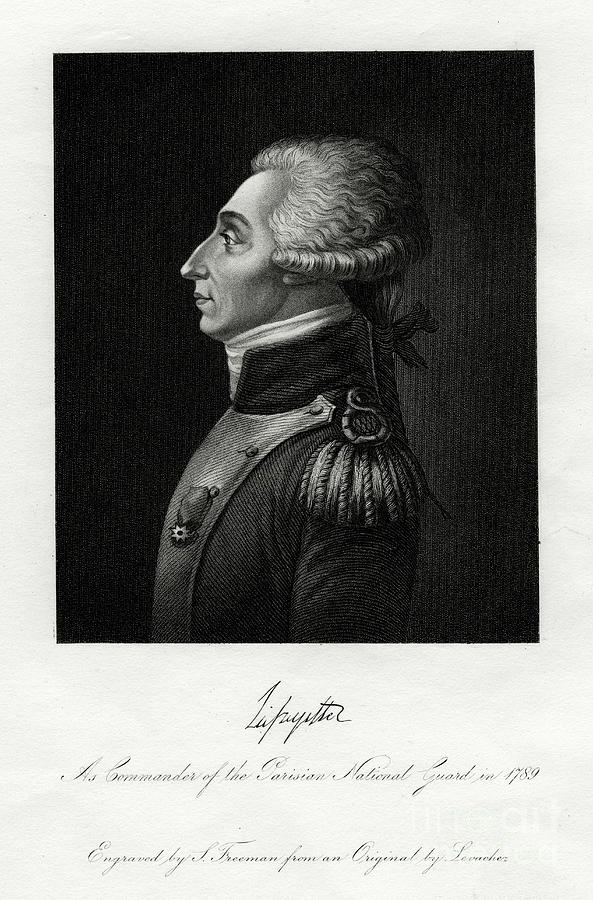 Marquis De Lafayette, French Military Drawing by Print Collector
