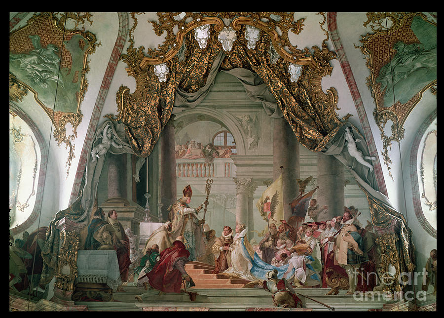Marriage Of Frederick I Painting by Giovanni Battista Tiepolo
