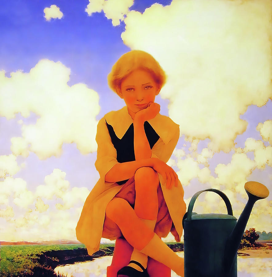 Marry Mary Quite Contrary  Painting by Maxfield Parrish