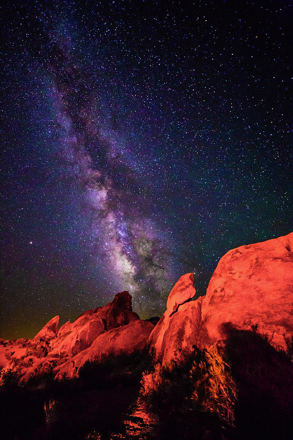 Mars and the Milky Way Photograph by Matt Deifer