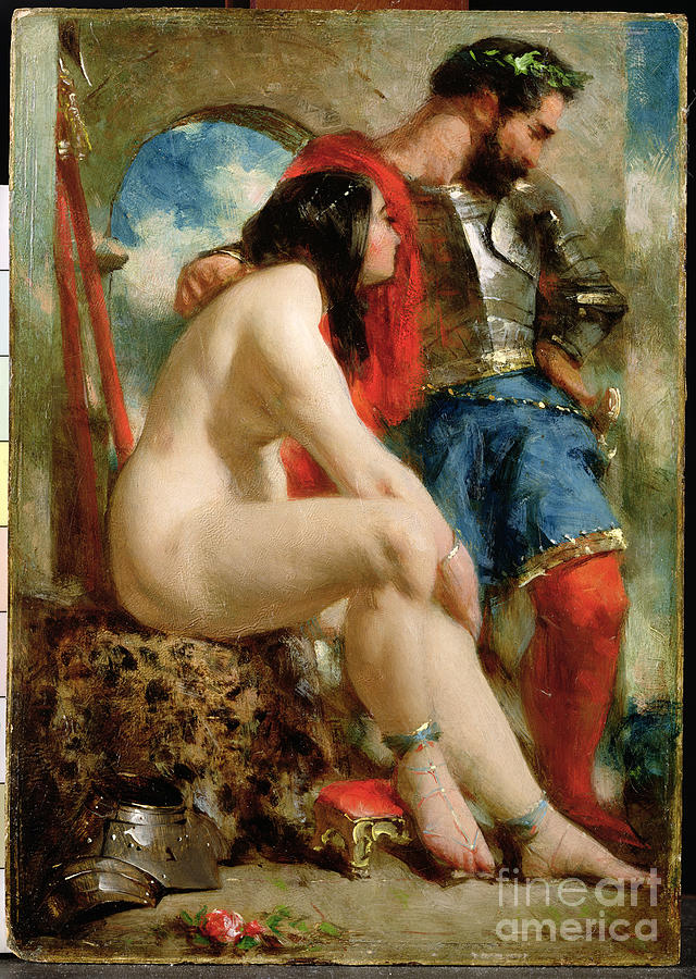 Nude Painting - Mars And Venus by William Etty