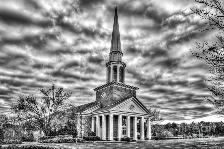 Mars Hill Baptist Church B W Watkinsville Georgia Church Art Photograph by Reid Callaway