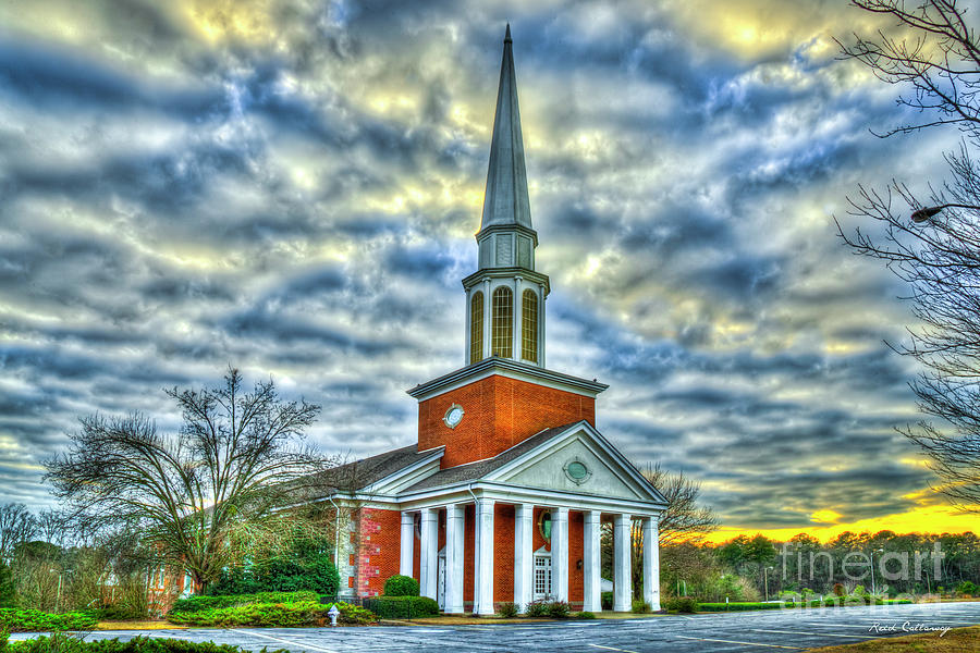 Mars Hill Baptist Church Watkinsville Georgia Church Art Photograph by Reid Callaway