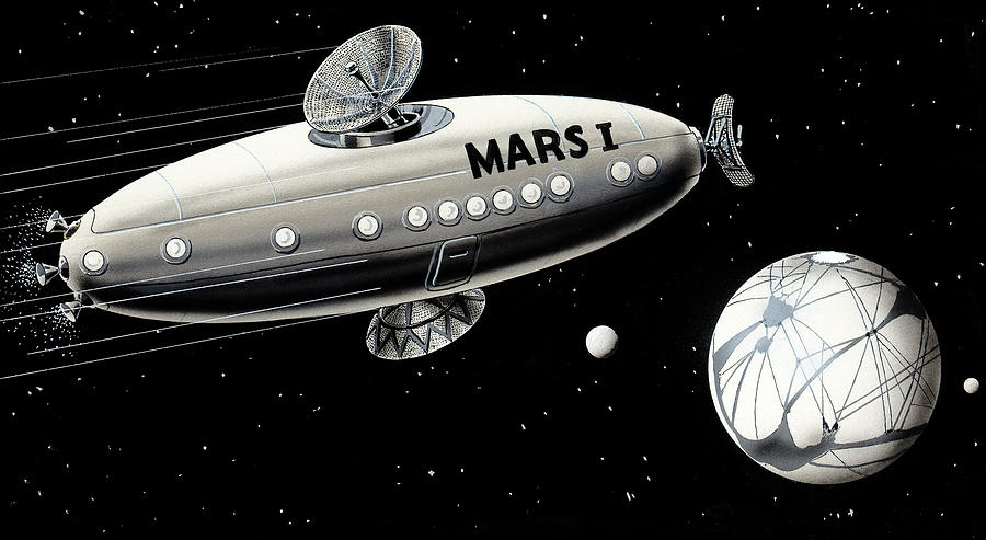 Mars I Painting by Frank R. Paul
