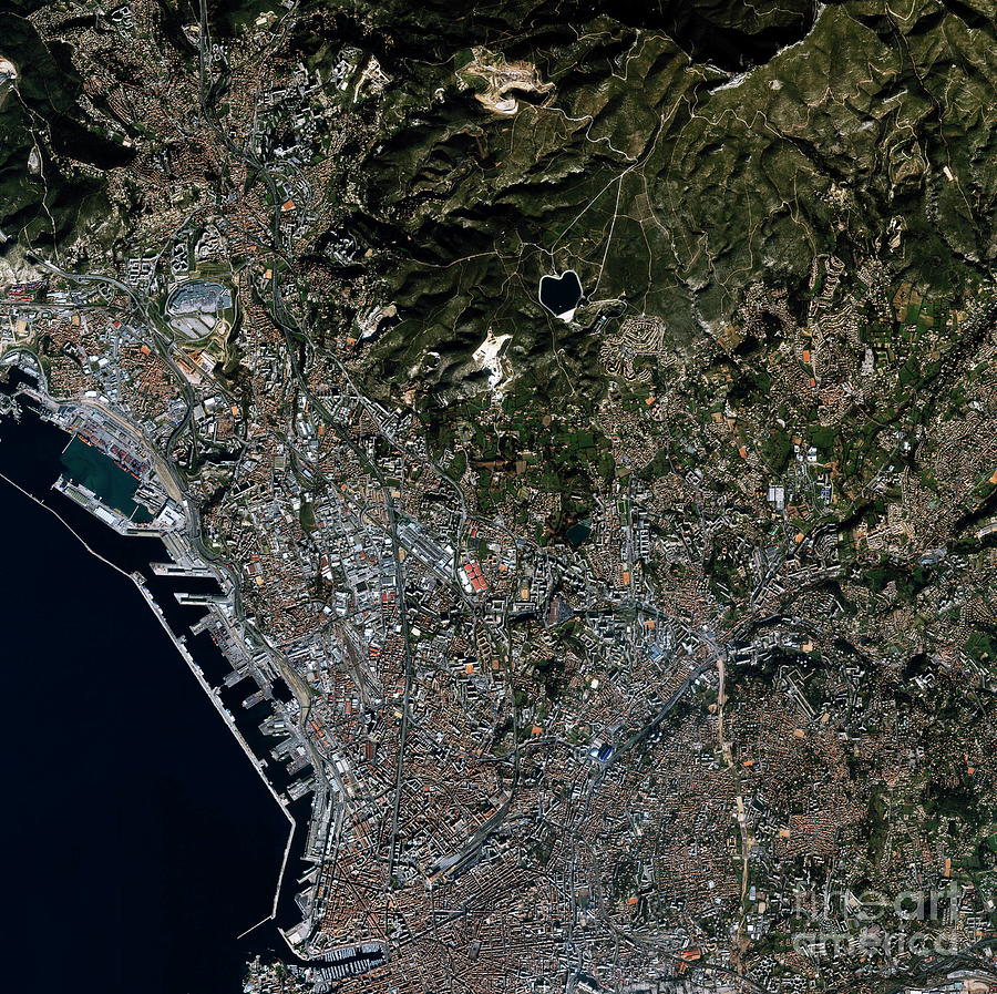 Marseilles Photograph by Geoeye/science Photo Library