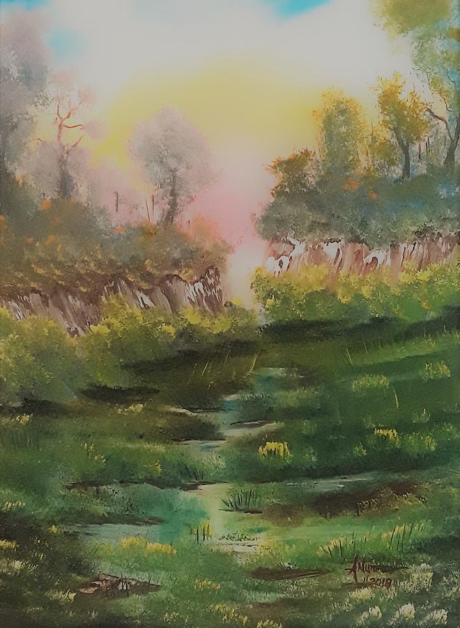 Marsh Lands Painting by Anthony Nunez