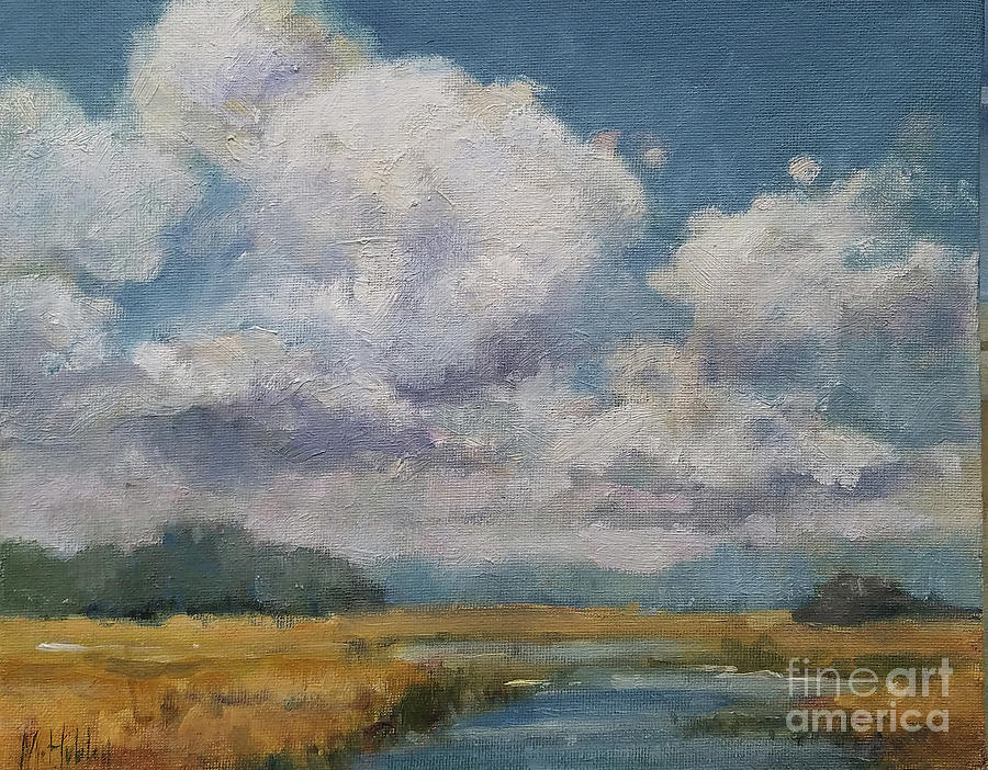Marsh Sky Painting by Mary Hubley
