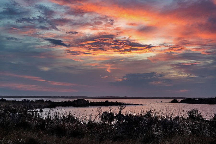 Marsh Sunset Photograph by Fon Denton