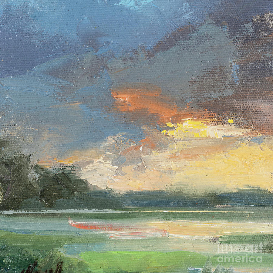 abstract marsh painting