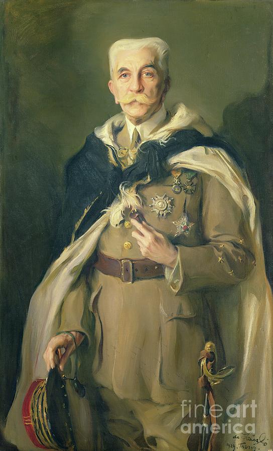 Marshal Louis Hubert Gonzalve Lyautey Painting by Philip Alexius De