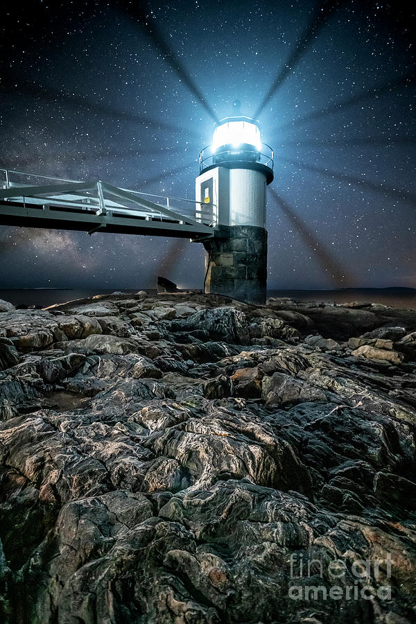 Marshall Point Lighthouse Milky Way Photograph by Craig Shaknis