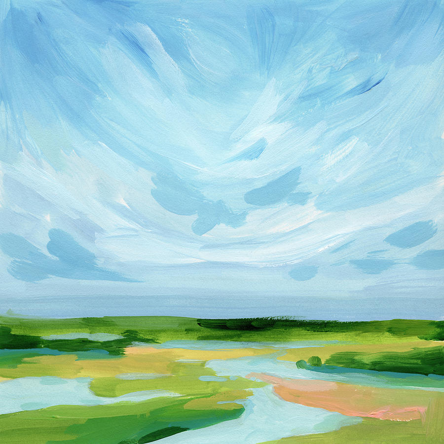 Marshy Coast I Painting by Victoria Barnes - Fine Art America