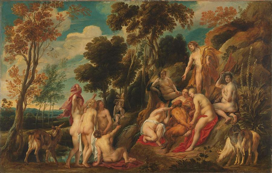 Marsyas Ill-Treated by the Muses. Painting by Jacob Jordaens -I-