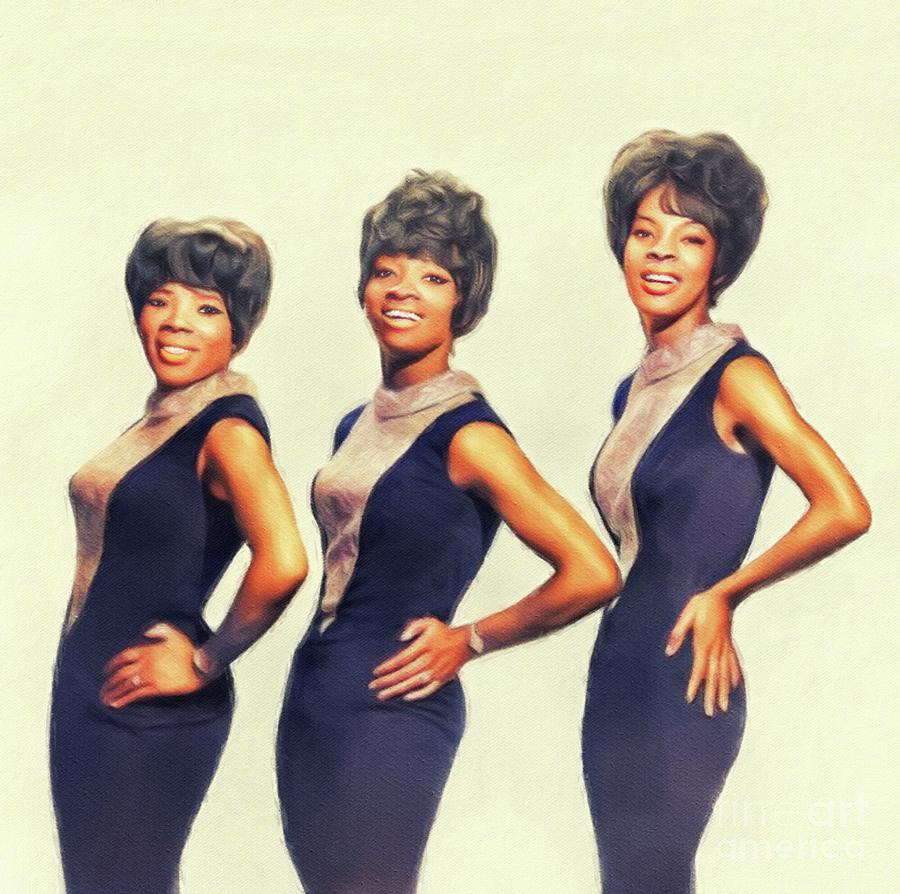 Martha Reeves and the Vandellas Painting by Esoterica Art Agency