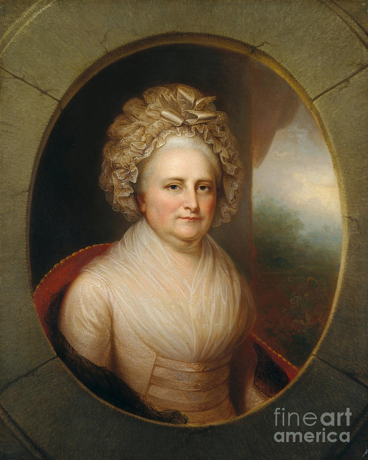 Martha Washington Photograph by Rembrandt Peale