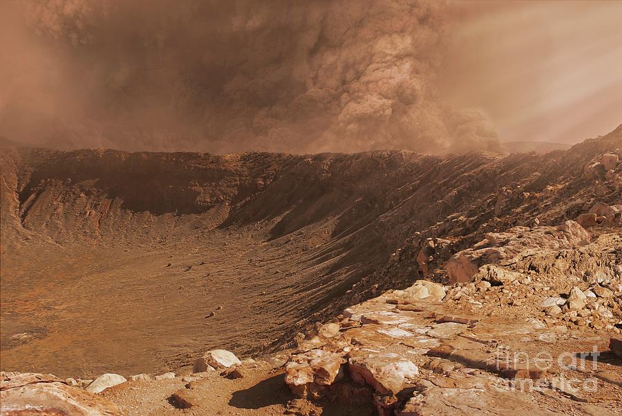 Martian Dust Storm Photograph By Mark Garlick Science Photo Library Pixels