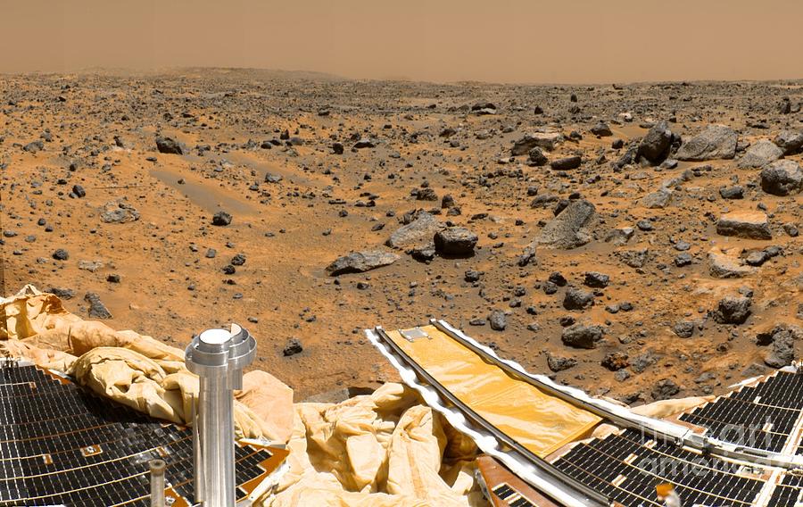 Martian Landscape Photograph by Nasa/jpl/science Photo Library
