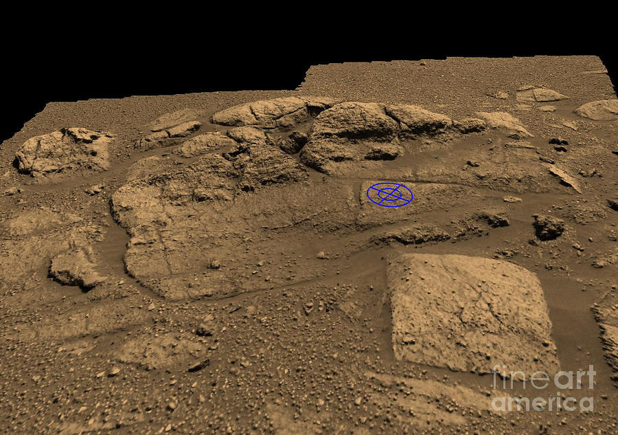 Martian Rock Investigations Photograph by Nasa/jpl/cornell/ames/honeybee Robotics/science Photo Library