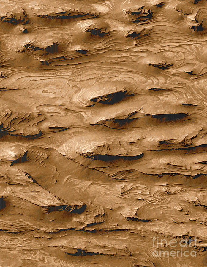 Martian Rock Layers Photograph by Nasa/science Photo Library
