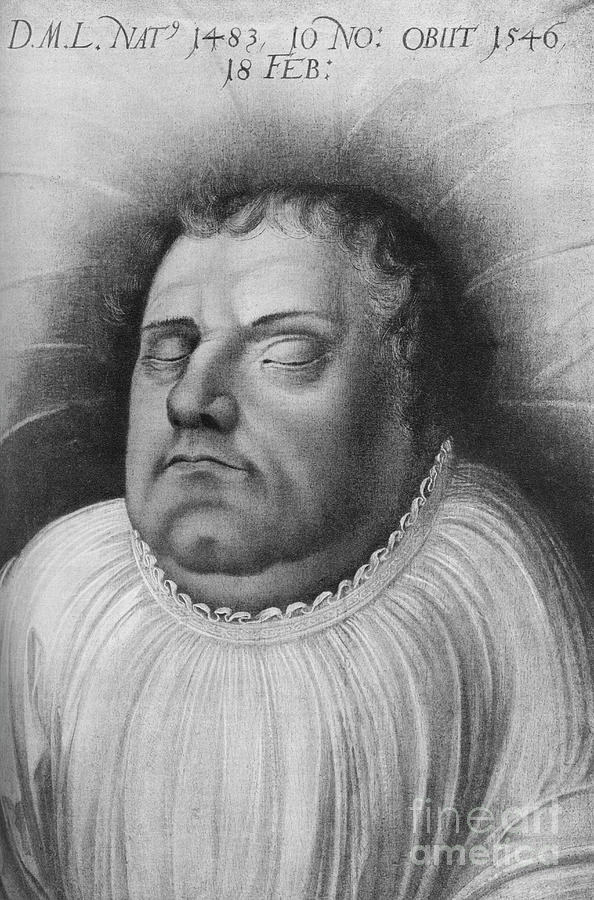 Martin Luther, German Monk, Priest Drawing by Print Collector