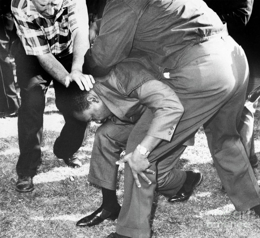 Martin Luther King Assaulted Photograph by Bettmann