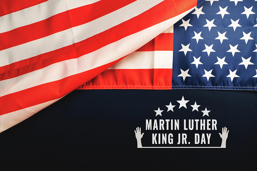 Martin Luther King Day Anniversary - American Flag Abstract Back Photograph by Cavan Images Martin Luther King Day Anniversary - American Flag Abstract Back Photograph by Cavan Images