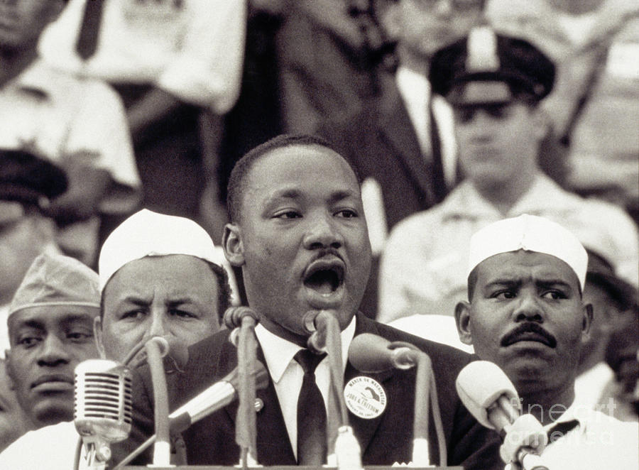 Martin Luther King Giving Dream Speech Photograph by Bettmann