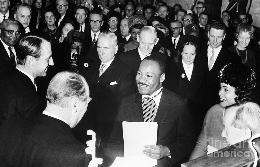 Martin Luther King Receiving Nobel Prize Photograph by Bettmann